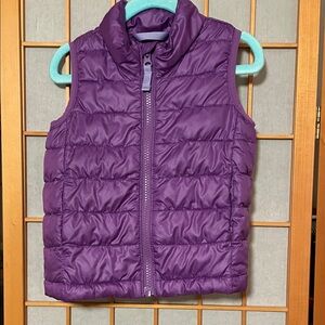 Primary Kids Lightweight Puffer Vest Purple (Jelly) Size 2 Functional Pockets